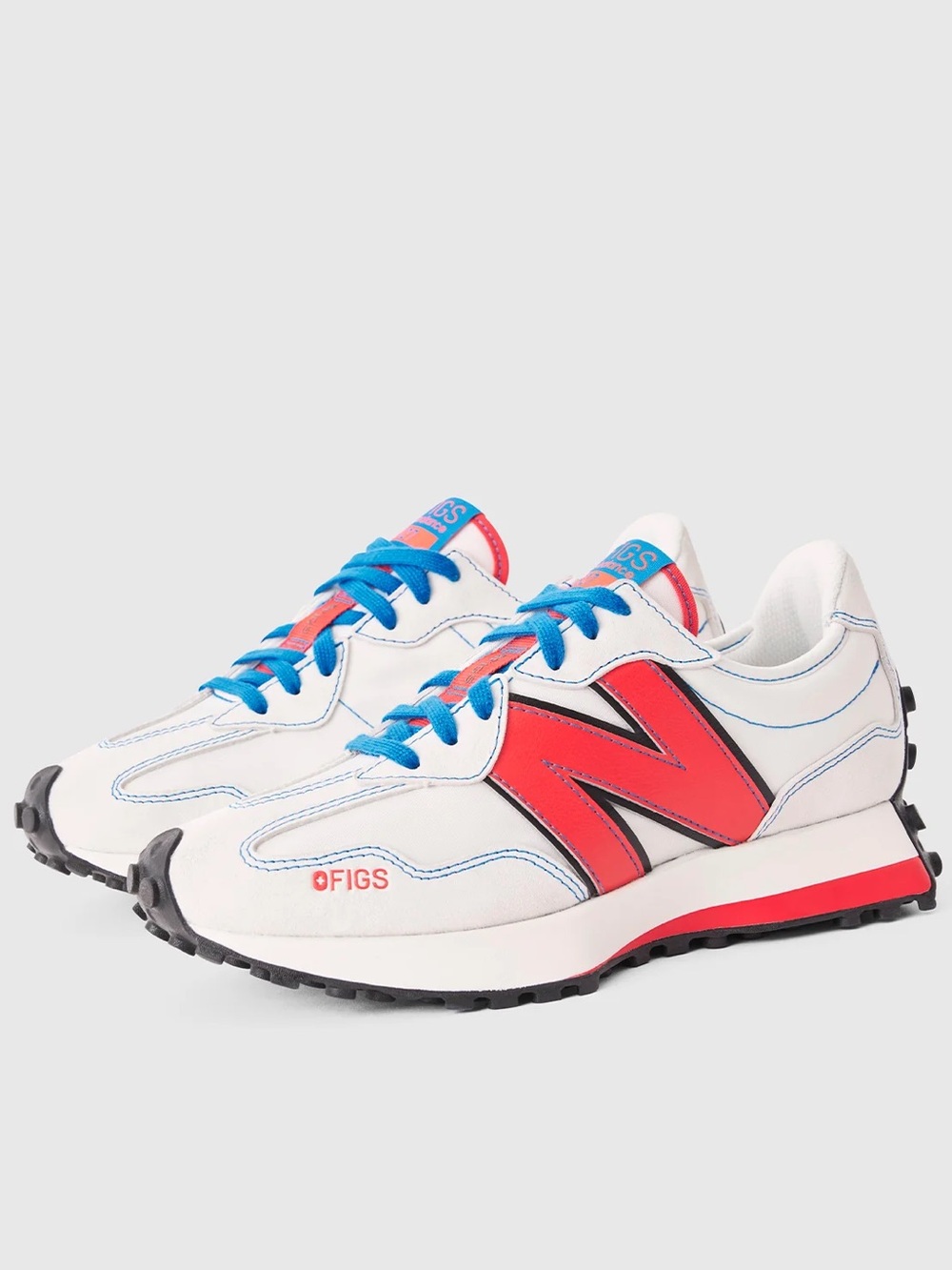 🇺🇸 NEW BALANCE 327 x FIGS WHITE BLUE 🇺🇸